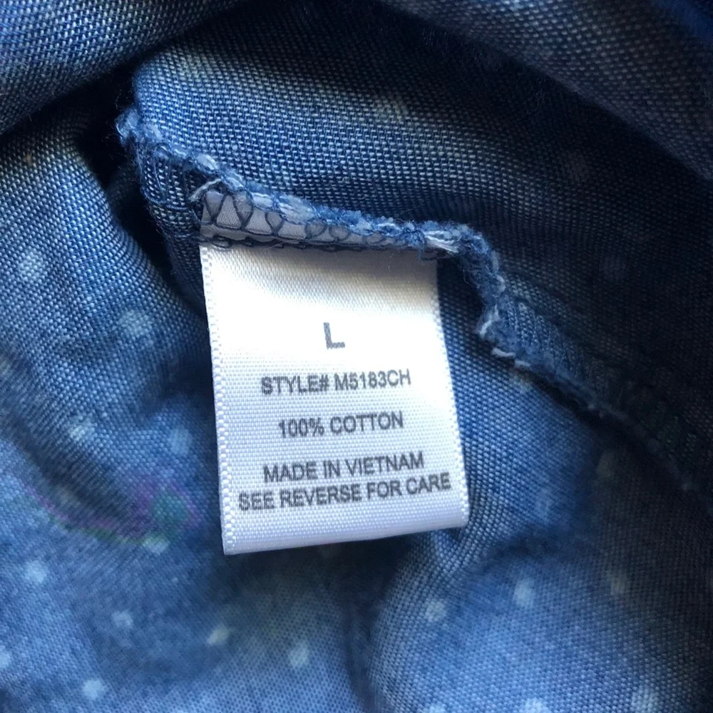 🩵Soft Dotted Button Down - Picture 8 of 8
